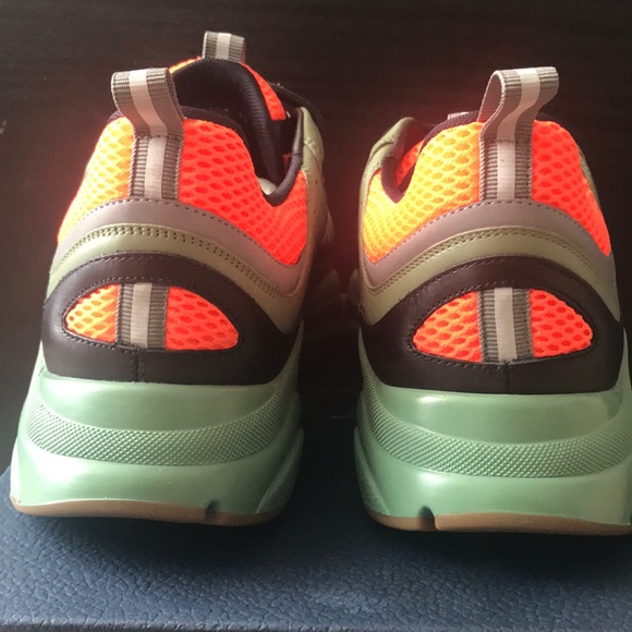 green and orange dior sneakers